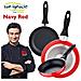 Set 12 Pezzi Cassel In Acciaio Inox Con Padella (16/20/24 Cm) Navy Red In Alluminio Stampato - Foto miniatura 8