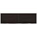 Ripiano Marrone Scuro 140x40x (2-4) cm Massello Rovere Trattato - Foto miniatura 4