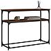 Tavolo Consolle Rovere Marrone 100x35,5x75 Cm Legno Multistrato - Foto miniatura 3