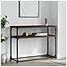 Tavolo Consolle Rovere Marrone 100x35,5x75 Cm Legno Multistrato - Foto miniatura 1