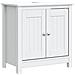 Mobile Lavabo Da Bagno Berg Bianco 60x34x59 Cm Massello Pino - Foto miniatura 2