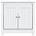 Mobile Lavabo Da Bagno Berg Bianco 60x34x59 Cm Massello Pino - Foto miniatura 3
