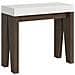 Consolle Allungabile 90x40/196 Cm Naxy Mix Small Piano Bianco Frassino - Cemento /bianco Frassino - Foto miniatura 1