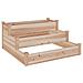 Fioriera Rialzata Da Giardino 120x120x56cm Legno Massello Abete - Foto miniatura 1