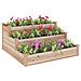 Fioriera Rialzata Da Giardino 120x120x56cm Legno Massello Abete - Foto miniatura 2