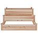Fioriera Rialzata Da Giardino 120x120x56cm Legno Massello Abete - Foto miniatura 3