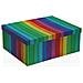 Set Di Scatole Per Sistemare Impilabili Arcobaleno Cartone 15 Pezzi 35 X 16,5 X 43 Cm - Foto miniatura 2
