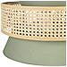 Lampadario Luyano Rattan Verde Chiaro - Foto miniatura 5