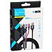 Universal 4 in 1 charging cable I-BOX USB IKUM4W1 - Kabel cavo USB 1,2 m Micro-USB A 2 x USB C Multicolore - Foto miniatura 6