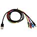 Universal 4 in 1 charging cable I-BOX USB IKUM4W1 - Kabel cavo USB 1,2 m Micro-USB A 2 x USB C Multicolore - Foto miniatura 5
