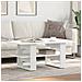 Tavolino Da Salotto Bianco 102x55x42 Cm In Legno Multistrato - Foto miniatura 1