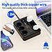 Presa Eu A 6 Prese, 5 Porte Usb, 1 Porta Usb-c Black - Foto miniatura 5