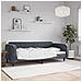 Letto Da Giorno Grigio Scuro 100x200 Cm In Velluto - Foto miniatura 1