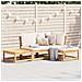 Set Salotto Da Giardino 4pz Con Cuscini Legno Massello Acacia - Foto miniatura 1