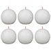 Candele Rustiche A Sfera Shine 6 Pz 76x71 Mm Bianco Nuvola - Foto miniatura 1