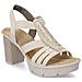 Beige Casual Open Sandals Sandali Sintetico E Tessile Scarpe Donna Beige Eu 40, 67526-62 - Foto miniatura 1