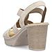 Beige Casual Open Sandals Sandali Sintetico E Tessile Scarpe Donna Beige Eu 40, 67526-62 - Foto miniatura 3