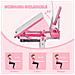 Set Scrivania per Bambini 6-12 Anni con Sedia Regolabile in Altezza, Cassetto, Luce e Piano Inclinabile, Rosa - Foto miniatura 4