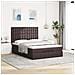 Struttura Letto Pouf Con Materasso 140x190 Cm In Tessuto - Foto miniatura 3