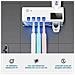 Sterilizzatore E Supporto Per 4 Spazzolini Da Denti Con Dispenser Di Dentifricio. Pannello Solare. - Foto miniatura 3