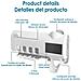 Sterilizzatore E Supporto Per 4 Spazzolini Da Denti Con Dispenser Di Dentifricio. Pannello Solare. - Foto miniatura 4