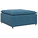 Modulo Poggiapiedi Divano Modulare Blu 100x100x48 cm - Foto miniatura 1