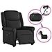 Poltrona Massaggiante Reclinabile Elettrica Nero Similpelle - Foto miniatura 8