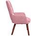 Poltrona Rilassante in Velluto Rosa - Foto miniatura 5