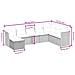 Set Divani da Giardino con Cuscini 8 pz Nero in Polyrattan - Foto miniatura 4