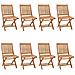 Lusso Casadino -  Sedie Da Giardino Pieghevoli Con Cuscini 8 Pz Massello Di Teak - Foto miniatura 1
