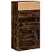 Scarpiera Rovere Fumo 60x34x116 cm in Legno Multistrato - Foto miniatura 7