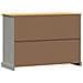 Credenza Cassetti VIGO 113x40x75 cm Legno Massello Pino Grigio - Foto miniatura 7
