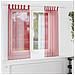 Tende in Voile con Passanti 2 pz Rosso Vino 140x140 cm - Foto miniatura 2