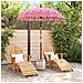 Parasol Balinese 260 Rosa 180-190 cm Cotone e legno massello - Foto miniatura 3