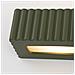 Lampada Da Parete In Ceramica Rigata Verde Oliva Sl. 1888 - Moderno Lampada Da Parete Verde Oliva 10x34x12 Cm - Foto miniatura 4
