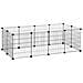 Recinto pieghevole per animali domestici nero - Recinto per piccoli animali - Foto miniatura 1