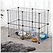 Recinto pieghevole per animali domestici nero - Recinto per piccoli animali - Foto miniatura 6