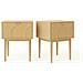 Set Di 2 Comodini Scandinavi Nolan In Rovere - Foto miniatura 3