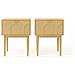 Set Di 2 Comodini Scandinavi Nolan In Rovere - Foto miniatura 6