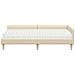 Struttura Letto Angolare con Materasso 2 pcs Crema Tessuto - Foto miniatura 5