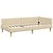 Struttura Letto Angolare con Materasso 2 pcs Crema Tessuto - Foto miniatura 6