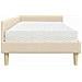 Struttura Letto Angolare con Materasso 2 pcs Crema Tessuto - Foto miniatura 8