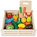 Set taglio in legno per bambini, verdure, frutta, accessori magnetici - Foto miniatura 1