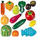 Set taglio in legno per bambini, verdure, frutta, accessori magnetici - Foto miniatura 3
