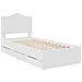 Struttura del letto Bianco 100 x 200 cm Legno Ingegnerizzato - Foto miniatura 4