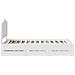 Struttura del letto Bianco 100 x 200 cm Legno Ingegnerizzato - Foto miniatura 9