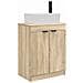 Mobile da bagno con lavabo Rovere Sonoma 54 x 35 x 83 cm - Foto miniatura 1