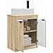 Mobile da bagno con lavabo Rovere Sonoma 54 x 35 x 83 cm - Foto miniatura 3