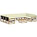 Set di divani da esterno con cuscino 10 pcs Bianco e Crema - Foto miniatura 1