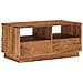 Tavolo da Caffè Fatto a Mano Marrone Teak 85 x 45,5 x 40 cm - Foto miniatura 7